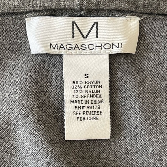 Magaschoni Women’s Open Front Gray Cardigan Sweater Size S Casual Minimalist - Picture 7 of 7